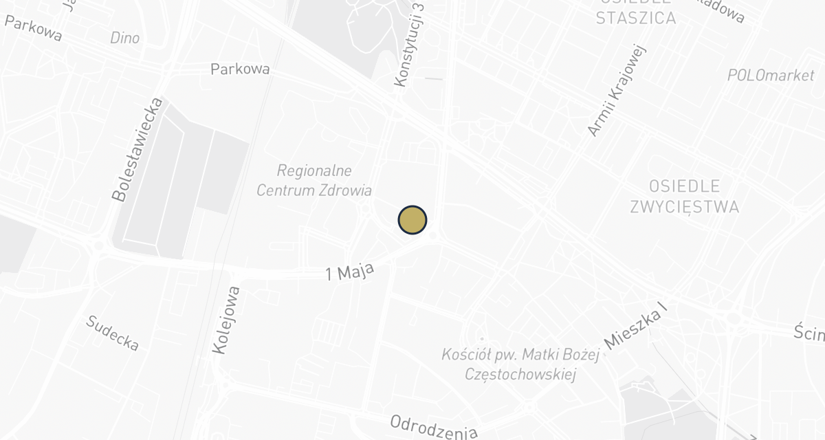 Mapa dojazdu: Podaj Łapkę lek. wet. Katarzyna Wolska