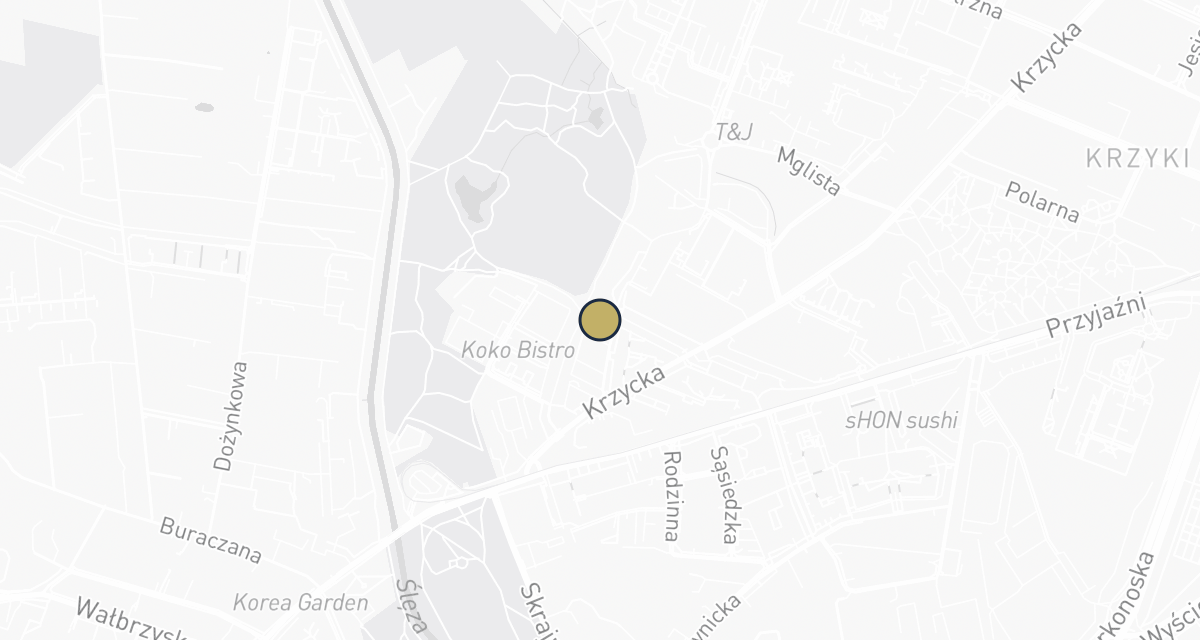 Mapa dojazdu: Przychodnia Weterynaryjna Krzycka