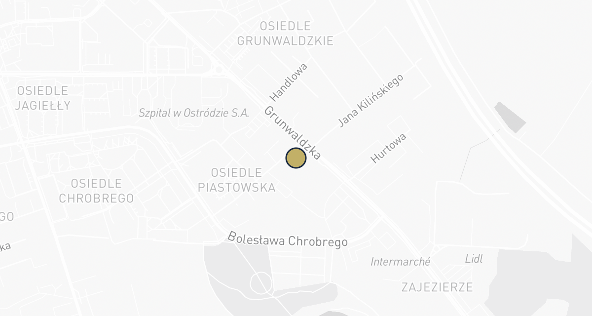 Mapa dojazdu: Skoczek J., Mrówczyński T., Rębacz K. Gabinet weterynaryjny