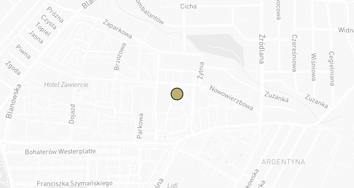 Mapa dojazdu: Nowakowska Joanna, lek. wet. Gabinet