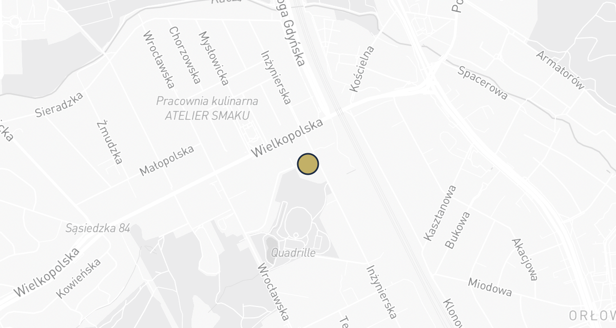 Mapa dojazdu: Dermatolog Psa i Kota Gabinet Weterynaryjny lek.wet.spec. Kamila Czapiewska