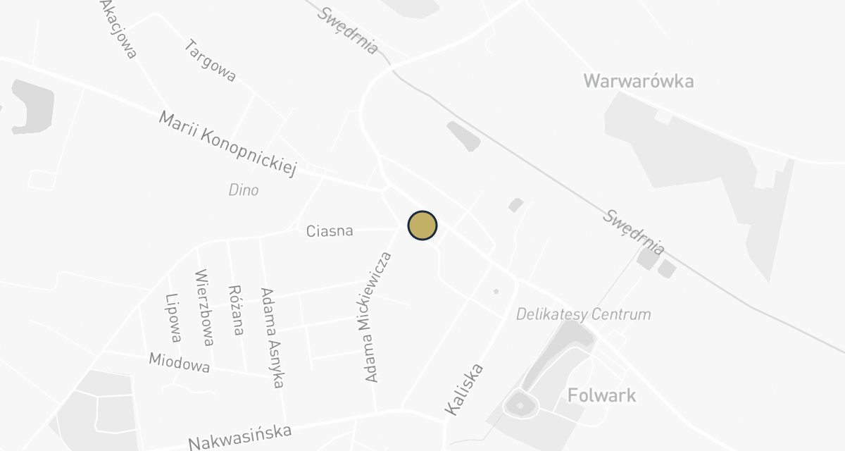 Mapa dojazdu: Marzec Agata. Gabinet weterynaryjny