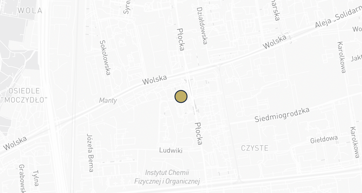 Mapa dojazdu: Przychodnia Weterynaryjna "PŁOCKA"