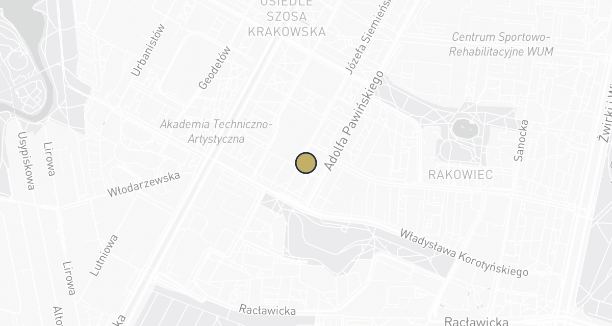 Mapa dojazdu: Prywatna Praktyka Weterynaryjna Przychodnia Weterynaryjna M. Katarzyna Trojanowska