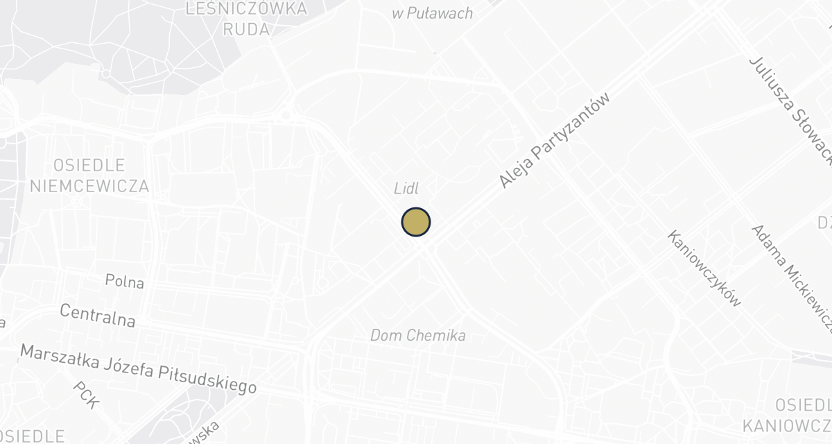 Mapa dojazdu: Przychodnia Weterynaryjna Central Vet lek.wet. Kinga Pękala