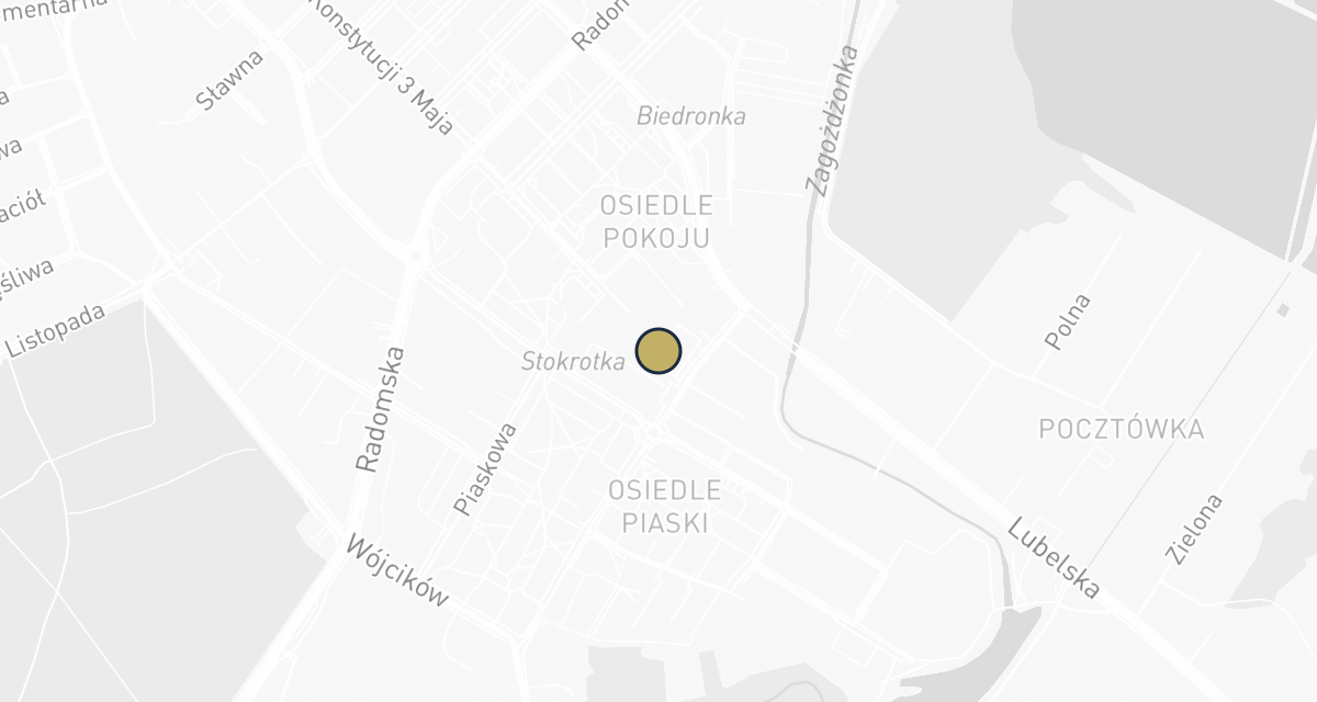 Mapa dojazdu: Gabinet Weterynaryjny lek. wet. Monika Styś-Zając