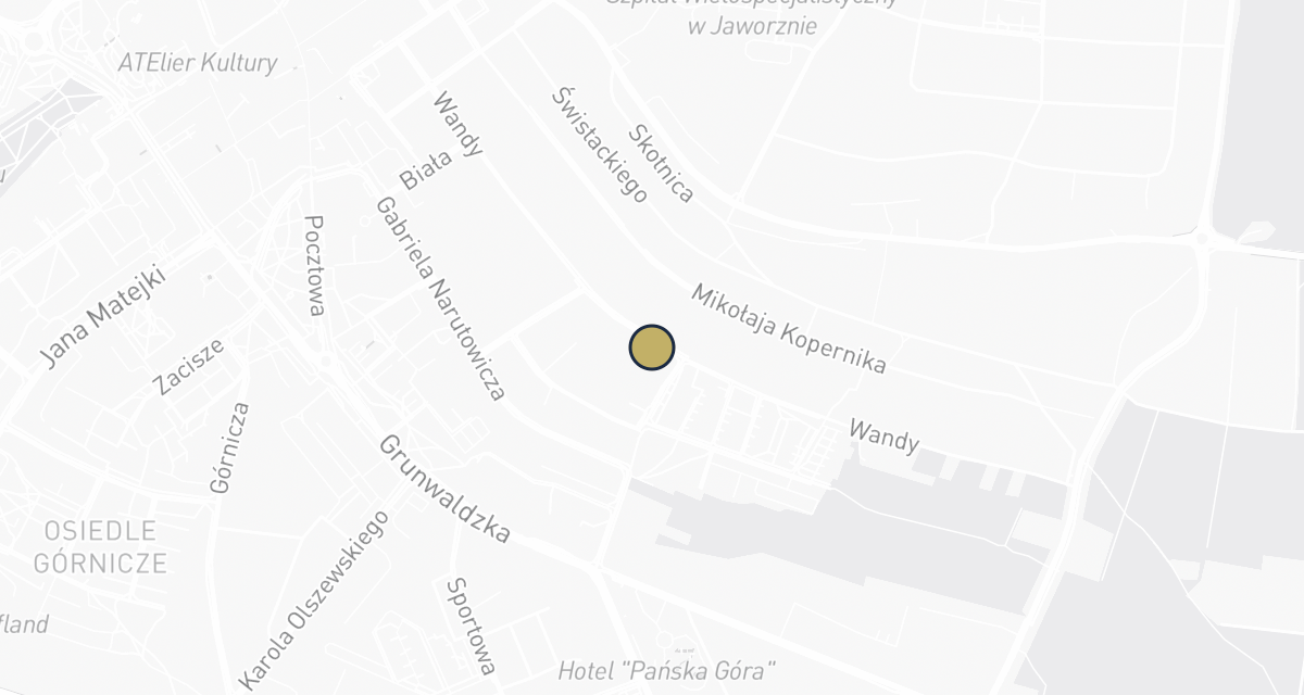 Mapa dojazdu: Pańska Góra s.c. Lecznica weterynaryjna. Krupa J., Nieużyła M.