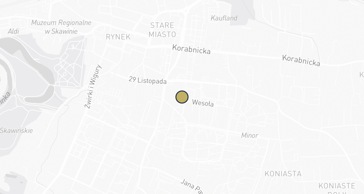 Mapa dojazdu: Przychodnia Weterynaryjna VetClinic, Pracownia Tomografii Komputerowej, Pracownia Artroskopii