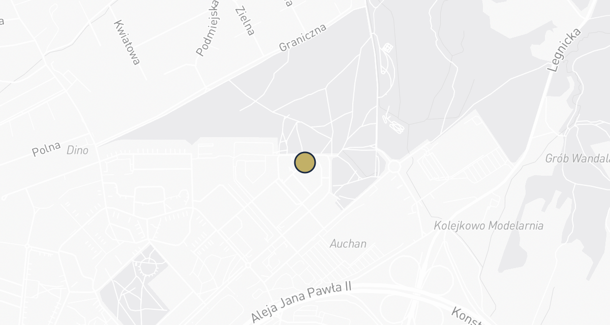 Mapa dojazdu: Centrum Weterynaryjne 4 ŁAPY