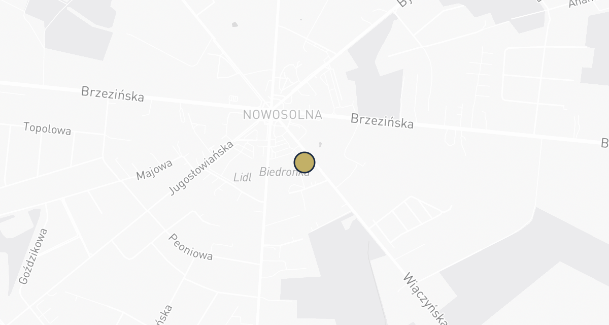 Mapa dojazdu: Przychodnia Weterynaryjna NOWOSOLNA