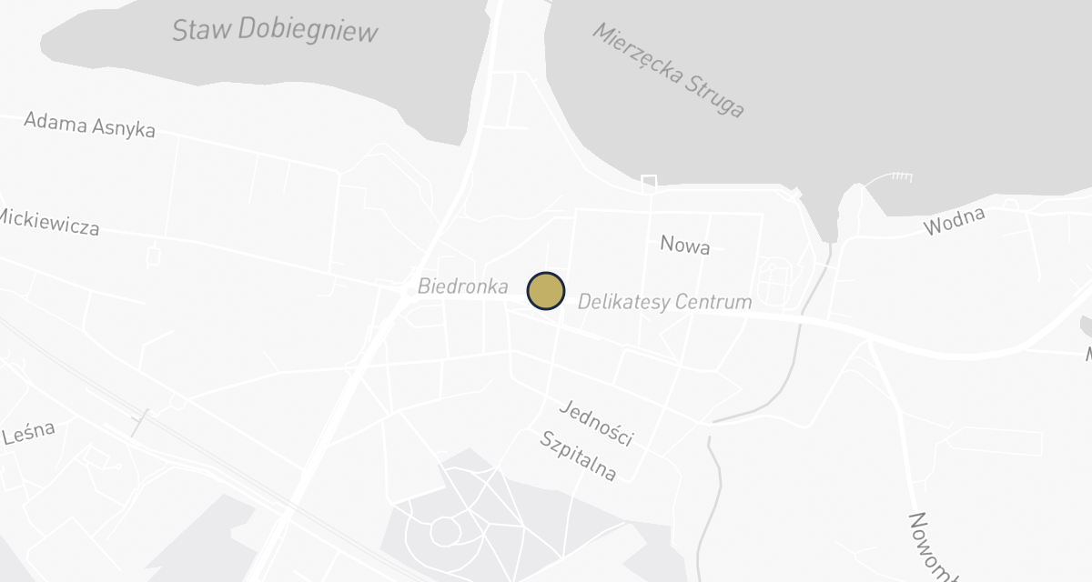 Mapa dojazdu: Gabinet Weterynaryjny Węgrzyn Weterynaria Dobiegniew (dawniej OmniVet)