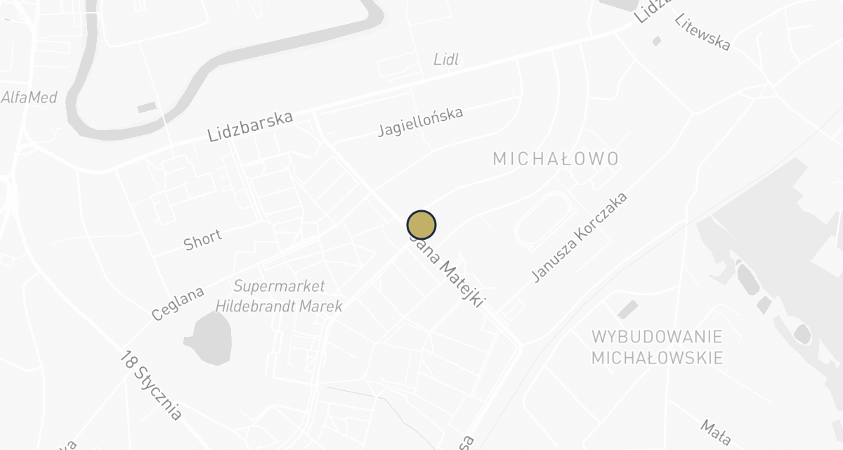 Mapa dojazdu: 4 Łapy. Przychodnia weterynaryjna. Choszczewski T.