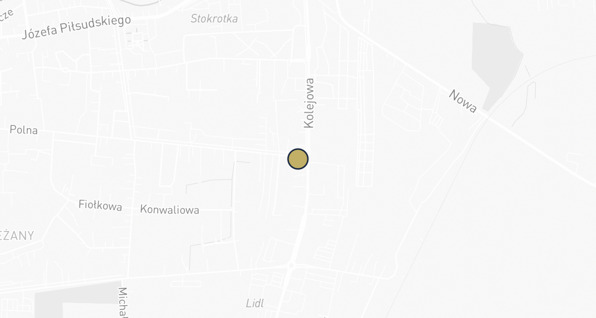 Mapa dojazdu: Szeląg Piotr, Dudek Wojciech, Pałka Piotr. Gabinet weterynaryjny