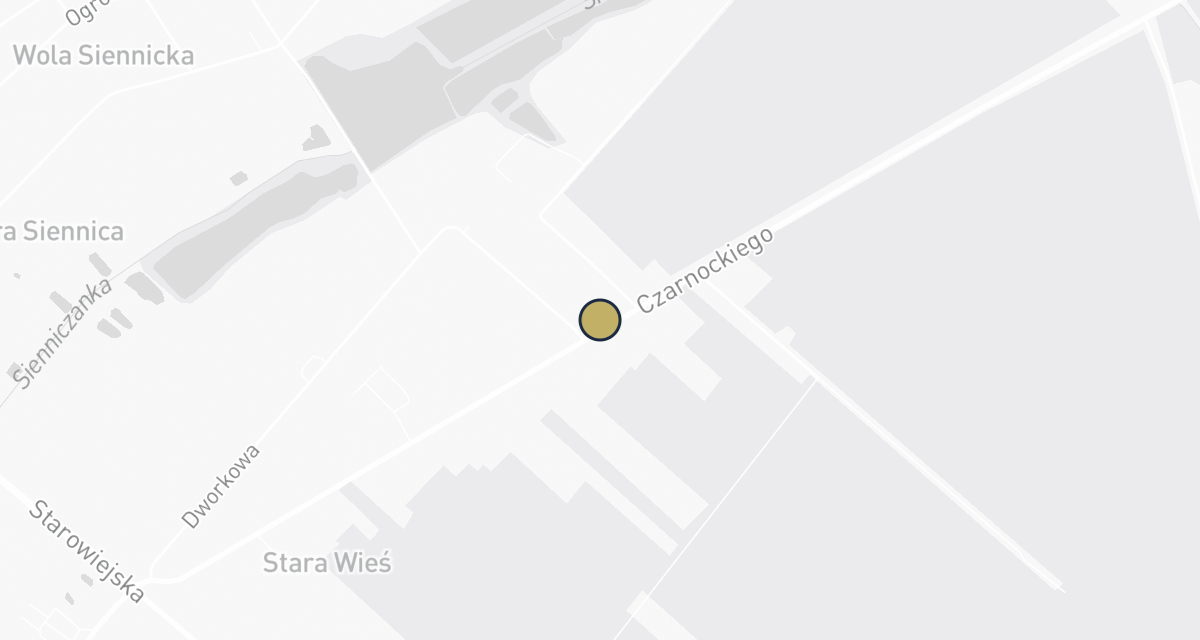 Mapa dojazdu: Gabinet Weterynaryjny, 05-33 Siennica, ul. Czarnockiego 25