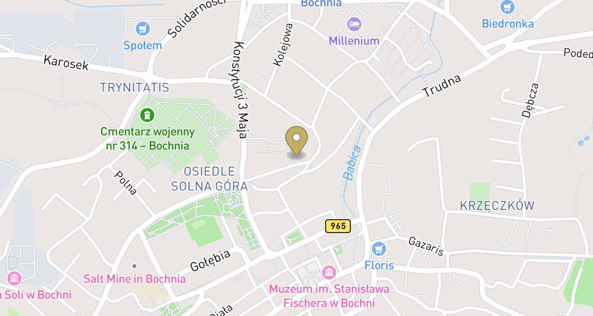 Mapa dojazdu: Miller Krzysztof, lek. wet. Gabinet