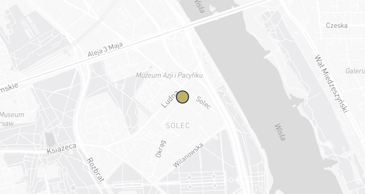 Mapa dojazdu: Menażeria. Art. dla zwierząt