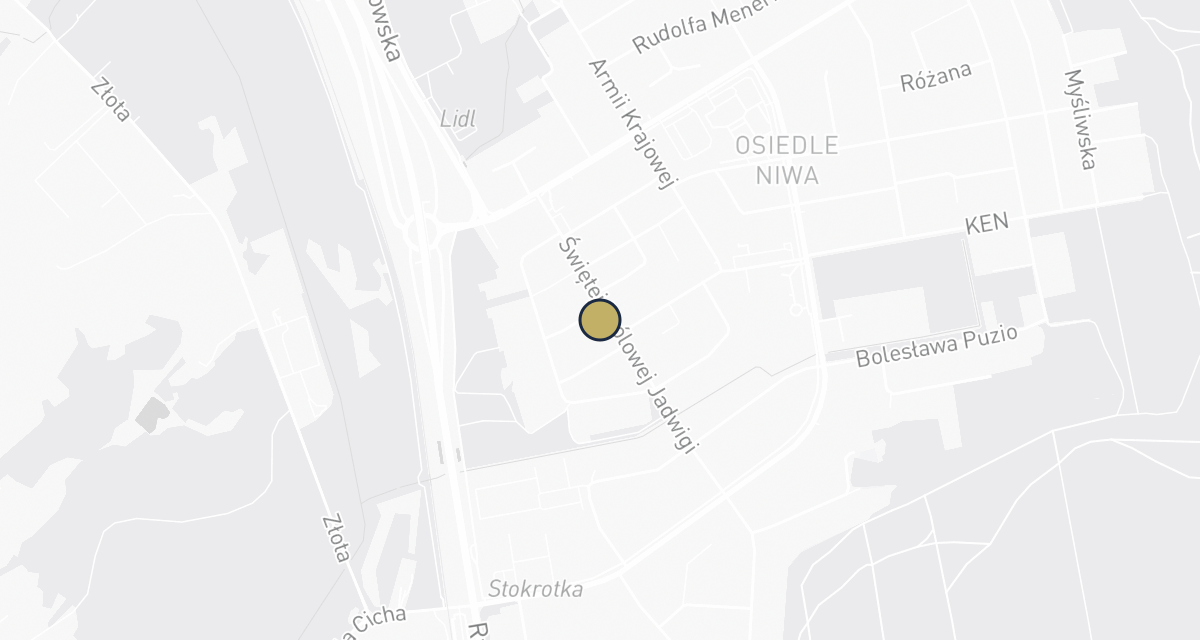 Mapa dojazdu: GABINET WETERYNARYJNY NA NIWIE LEK. WET. KATARZYNA ANNA OLSZOWY