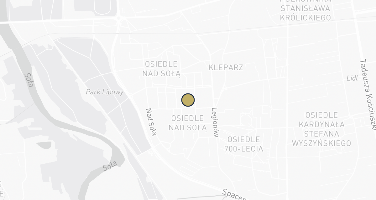 Mapa dojazdu: Przychodnia Weterynaryjna Nad Sołą s.c Alina Srokol , Beata Łatanik Kimla