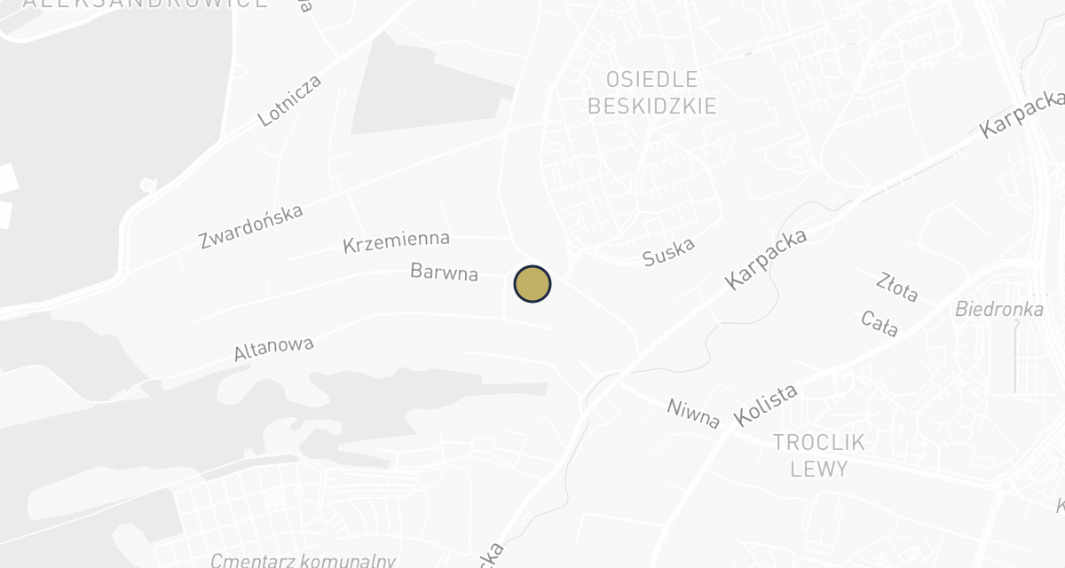 Mapa dojazdu: Gabinet Weterynaryjny Cztery Łapy