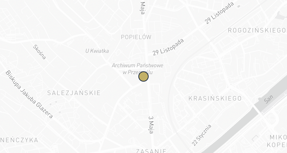 Mapa dojazdu: Aasmus. Gabinet weterynaryjny. Wittner P., lek. wet.