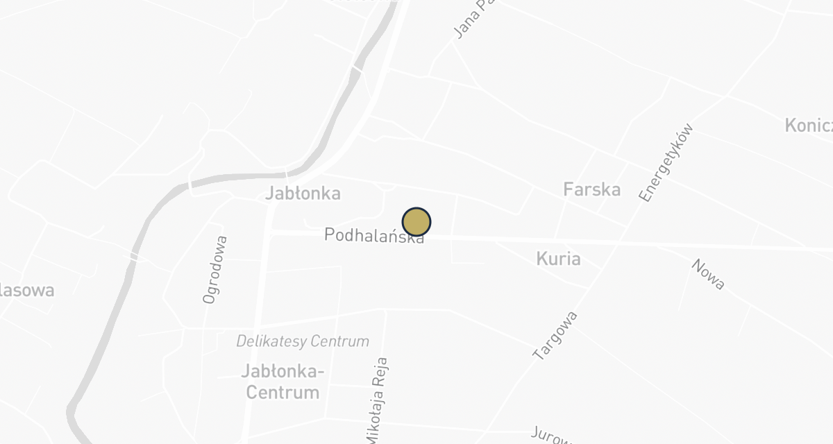 Mapa dojazdu: Gabinet weterynaryjny lek. wet. Michał Kowal