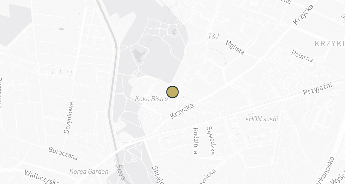 Mapa dojazdu: Weterynarz Okulista Martyna Jaros-Jeżyna – Okulista Dla Psa | Kota | Psi Okulista Wrocław