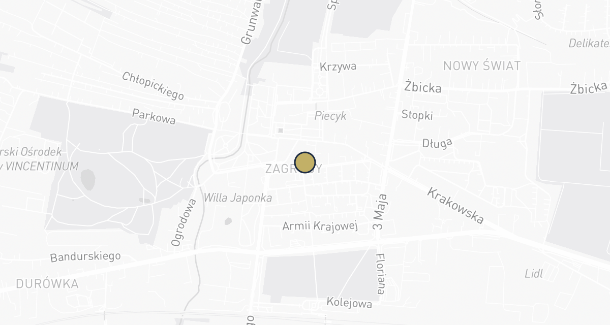 Mapa dojazdu: Gabinet Weterynaryjny ZWIERZOMANIA Paulina Urbanek-Mysiura