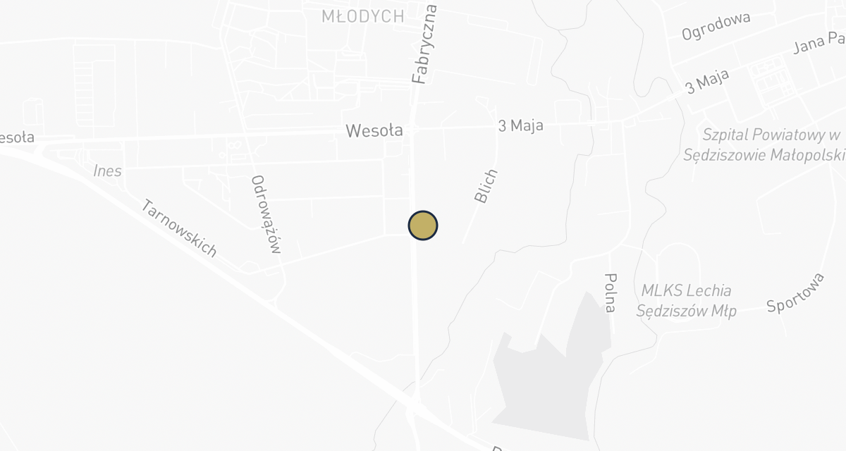 Mapa dojazdu: Bizoń M., lek. wet.