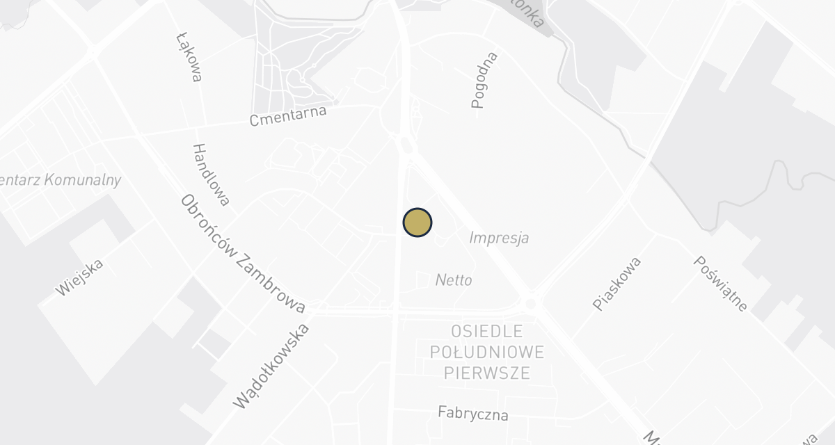 Mapa dojazdu: Chodkiewicz Janusz, lek. wet. Usługi weterynaryjne