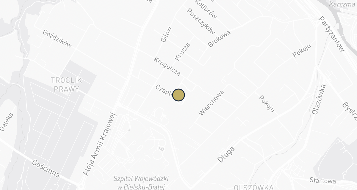 Mapa dojazdu: Pod Czaplą Lecznica weterynaryjna