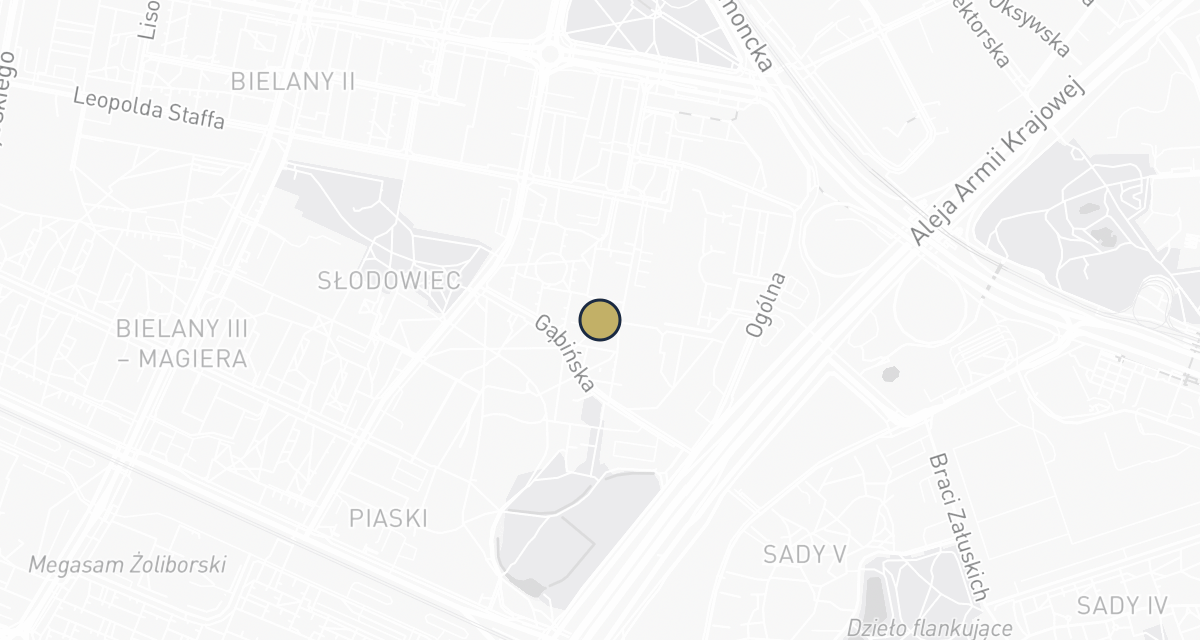 Mapa dojazdu: Gordon. Gabinet weterynaryjny. Lecznica dla zwierząt