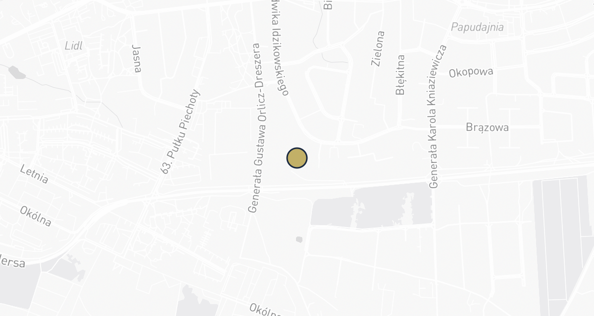 Mapa dojazdu: Levobrzeże - przychodnia weterynaryjna