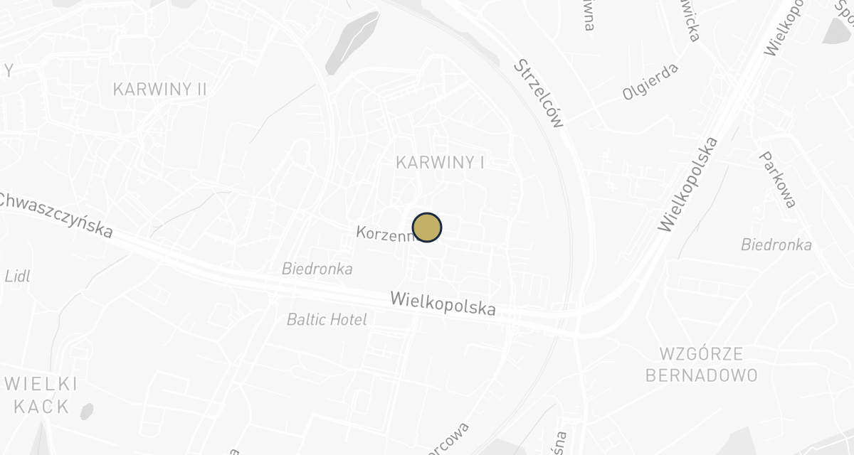 Mapa dojazdu: Przychodnia Weterynaryjna Korzenna