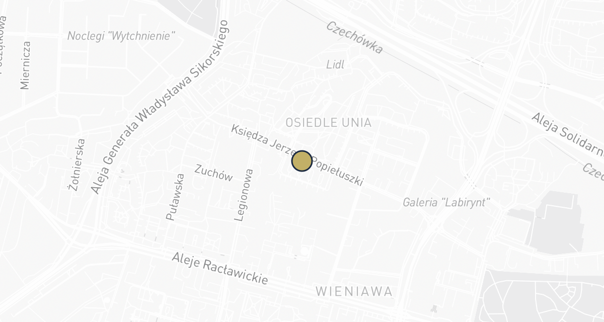 Mapa dojazdu: Przychodnia Weterynaryjna LUNA