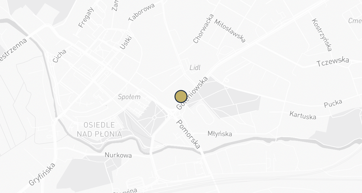 Mapa dojazdu: Gabinet Weterynaryjny Joanna Kwietniewska ul. Goleniowska 110, 70-830 Szczecin