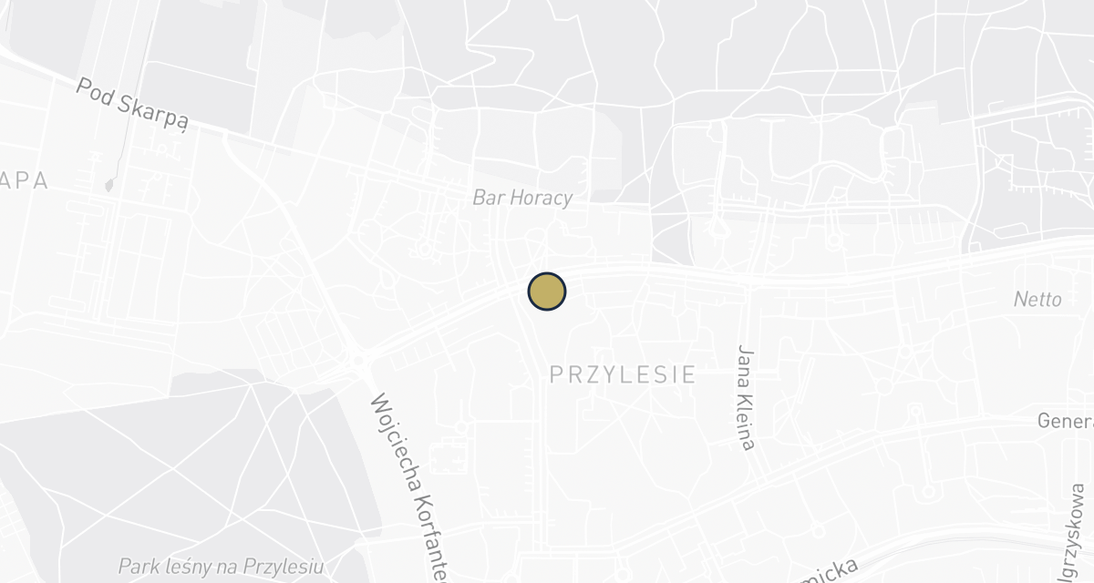 Mapa dojazdu: Przychodnia weterynaryjna PRZYLESIE