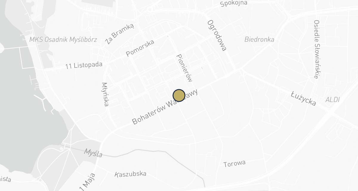 Mapa dojazdu: Zdrovet lek.wet. Magdalena Wesołowska-Piasecka